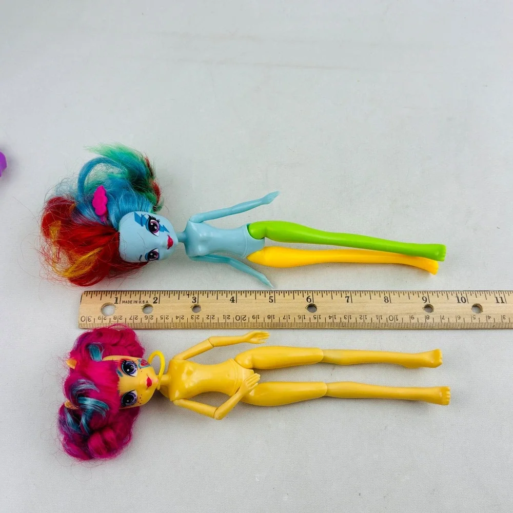 My Little Pony Equestria Girls 4 Doll Lot Rainbow Dash Sour Sweet Fluttershy TLC